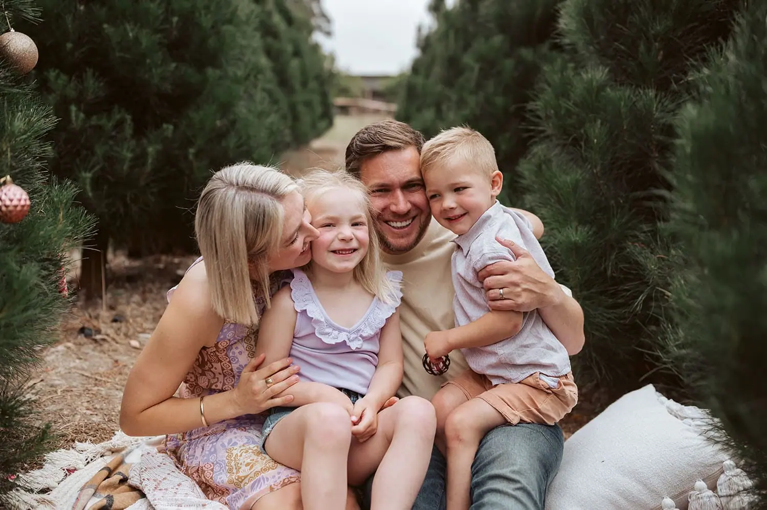 Michael Briggs with Kelly, Quinn and Klay
