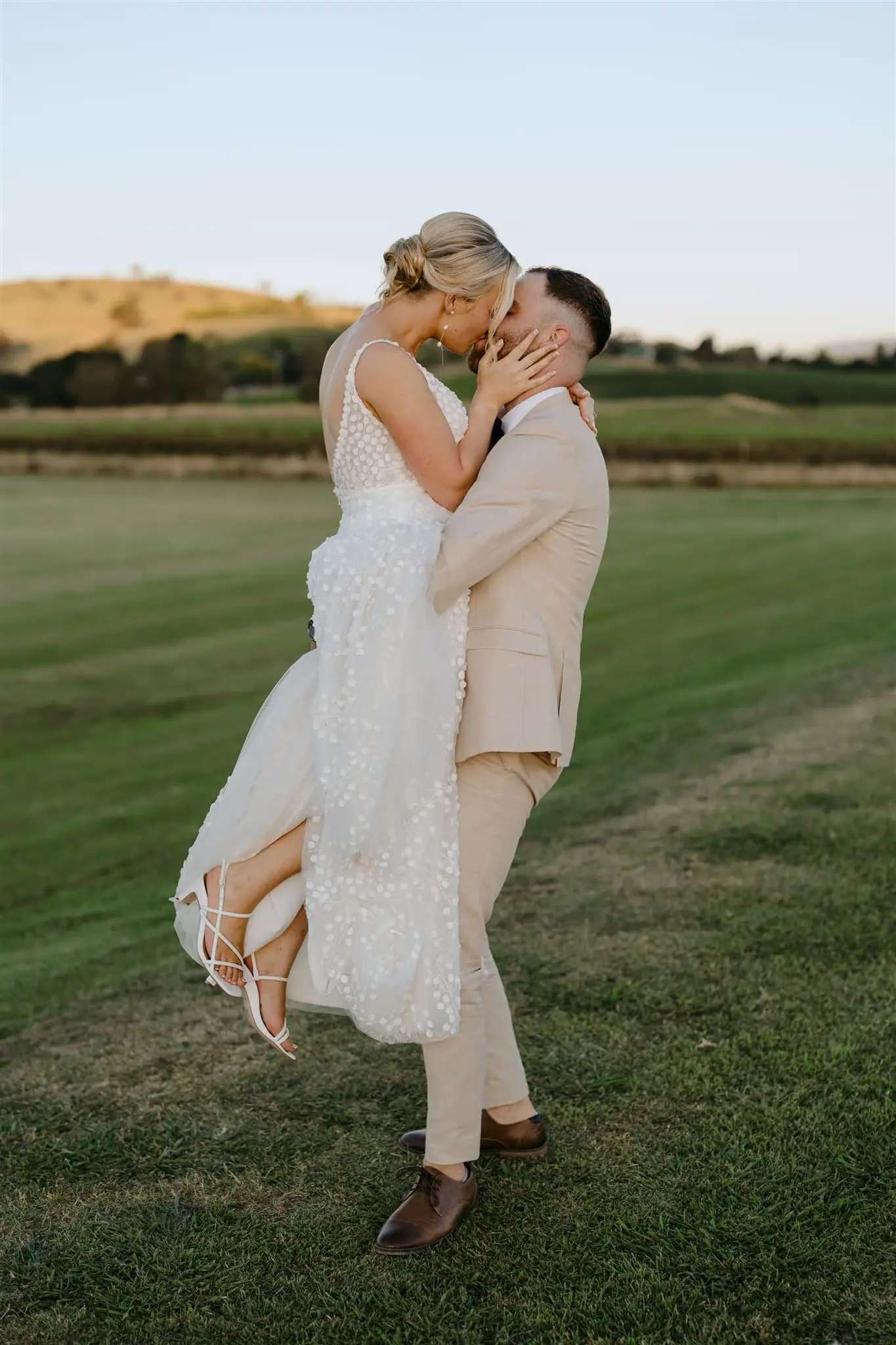 Shannen and Nick on their wedding day